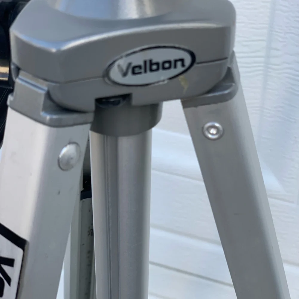 Vtg Velbon TGK-3 Aluminum Adjustable Camera Photo Video Tripod Stand USA